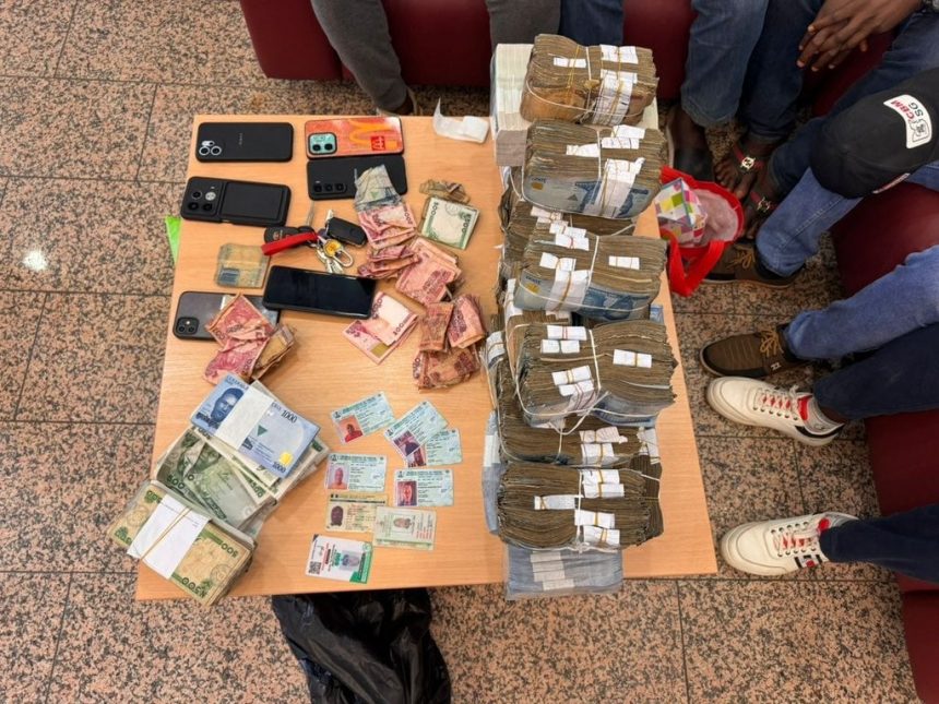 Recovered money from suspects