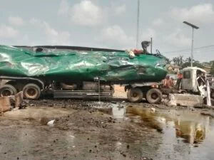 Tanker involved in the accident